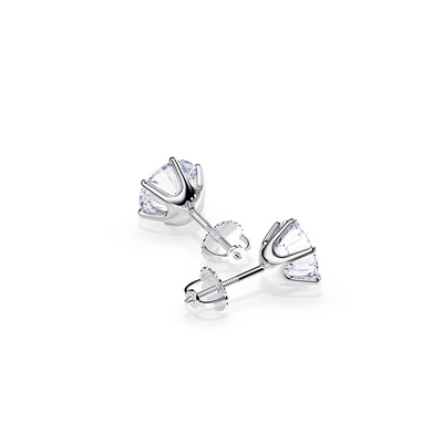 Nova | Elegant White Gold Earrings