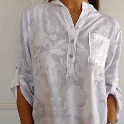 Talia | Chic Embellished Pocket Blouse