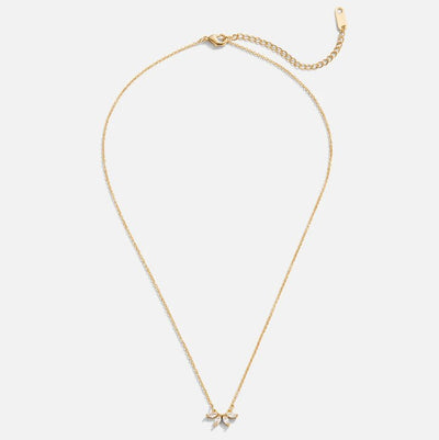 Aurelia | Dazzling Crystal Leaf Necklace