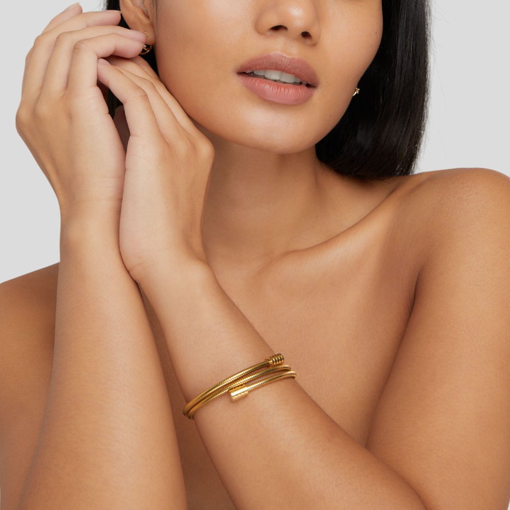 Zara | Elegant Twisted Gold Bracelet