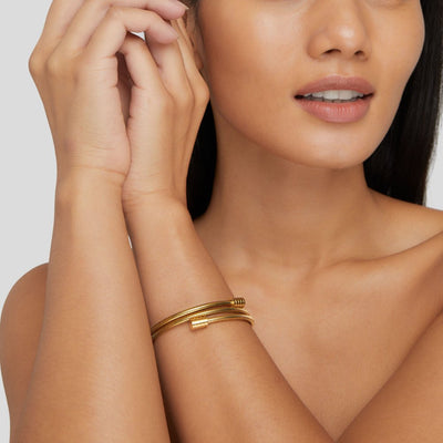 Zara | Elegant Twisted Gold Bracelet