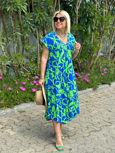 Flora | Chic Floral Midi Dress