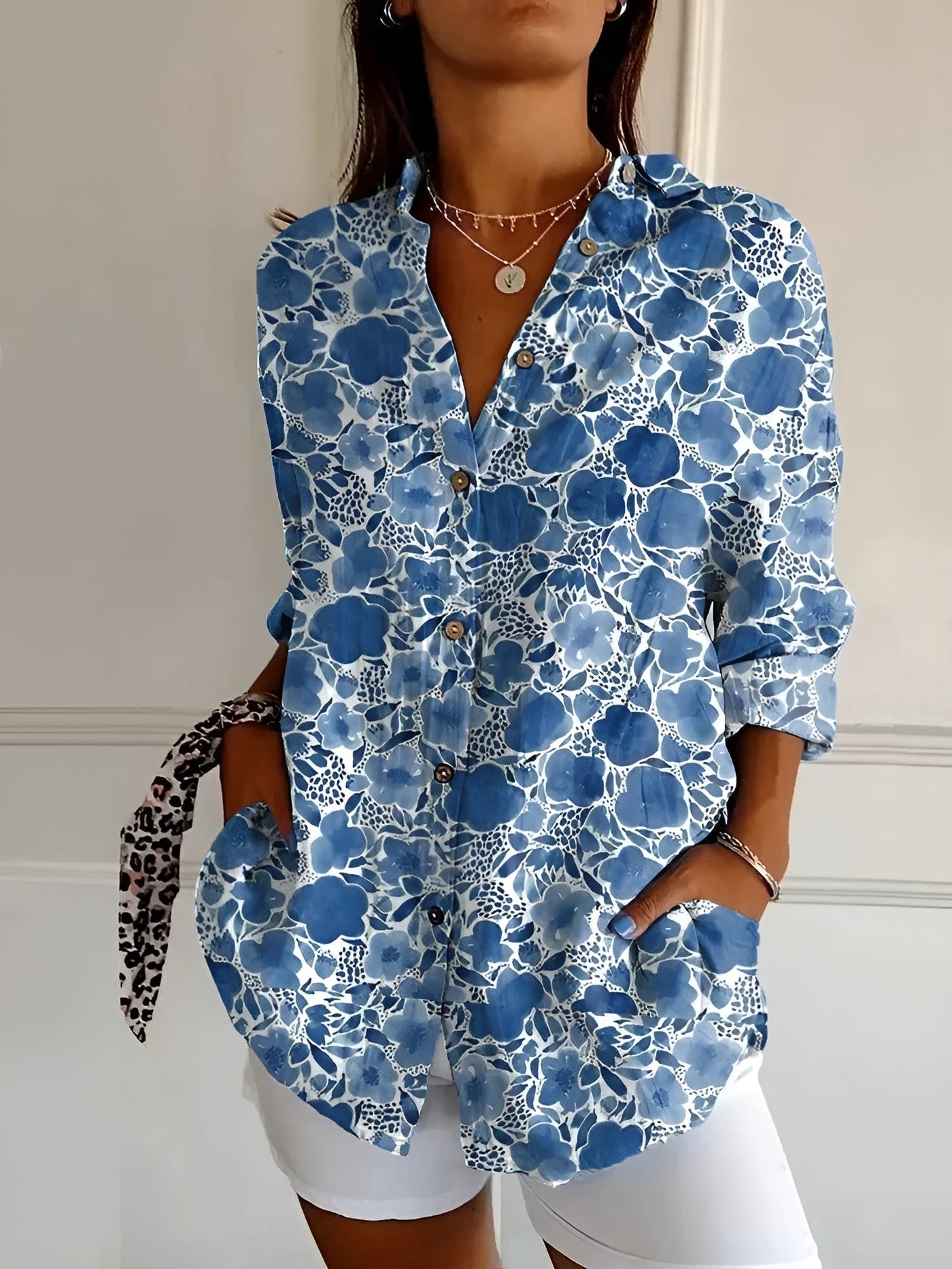 Vera | Floral Cotton Blouse