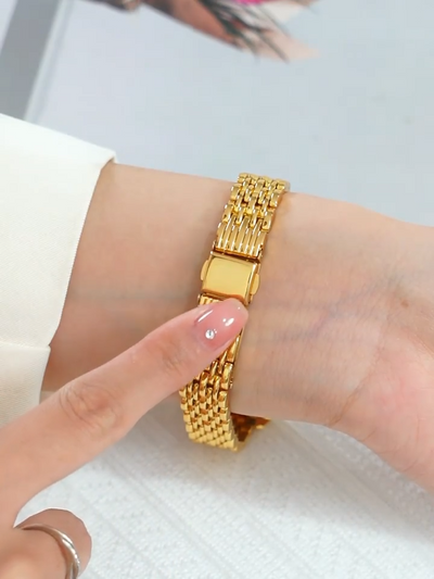 Zara | Luxe Gold Link Watch