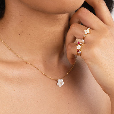 Bloom | Delicate Floral Pendant Necklace